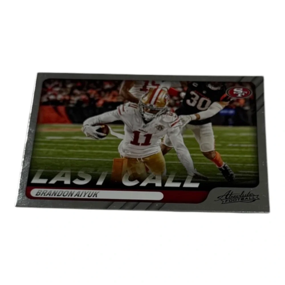 2022 Panini Absolute Football Brandon Aiyuk Last Call Insert LC-3 49ers WR
